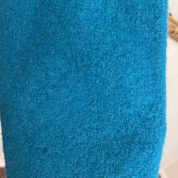 Stapf turquoise wool sweater metal buttons made in Austria, as is - Picture 7 of 16